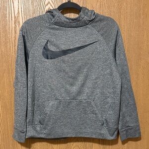 Nike Heather Gray Pullover with Black Swoosh